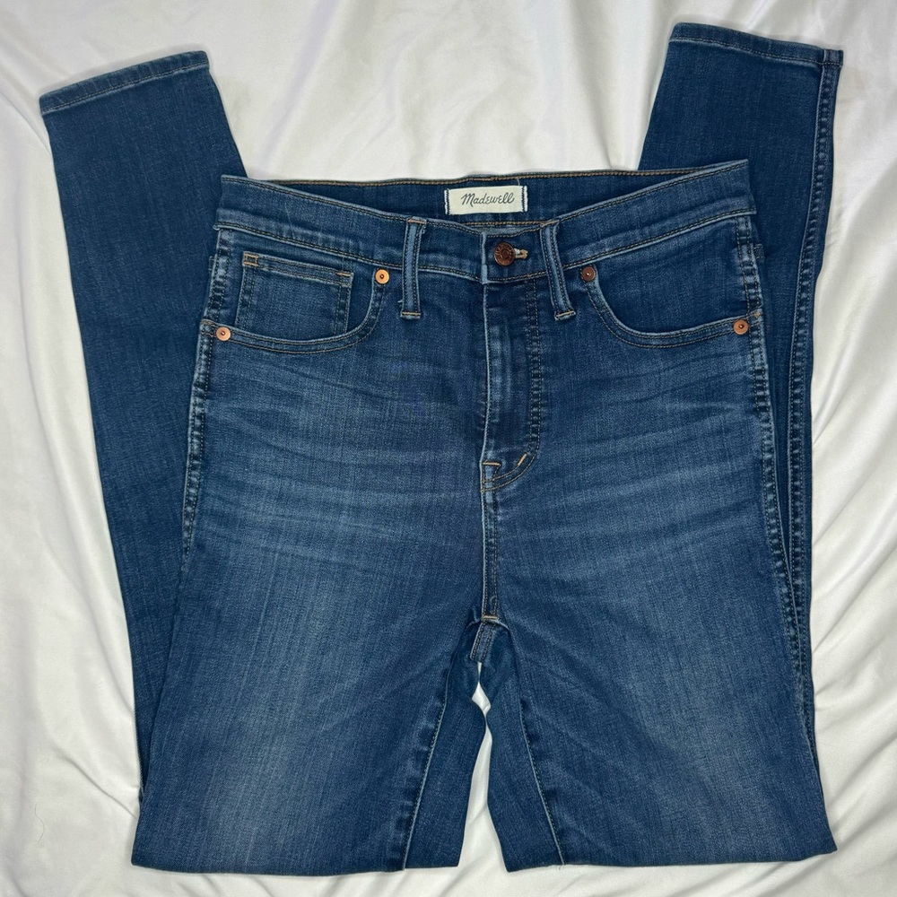 Madewell 10" High Rise Skinny Jeans Dark Wash Womens Size 28 X 30